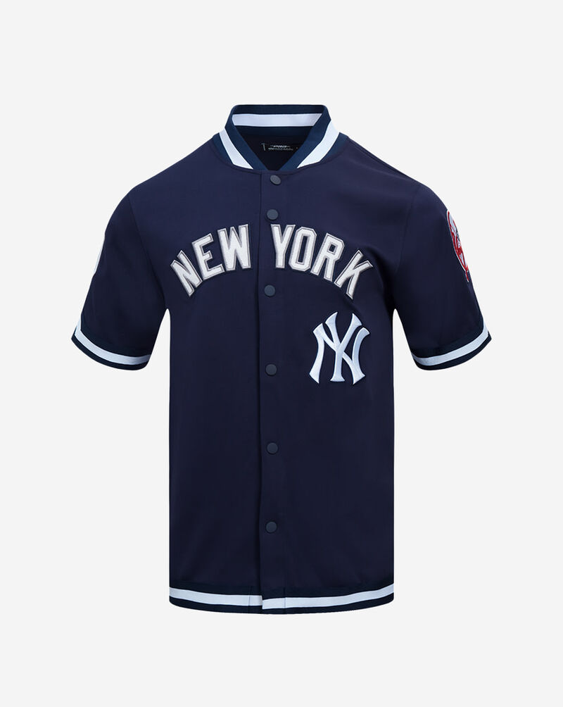 PRO STANDARD New York Yankees Short Sleeve Classic Warm Up Jacket  LNY1314594-MDN Blue 1