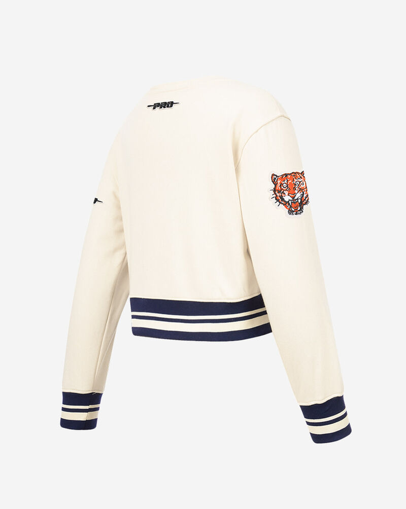 PRO STANDARD Big Girls' Detroit Tigers Retro Classic Rib Fleece Crewneck LDTBC315088-EMN cream 3
