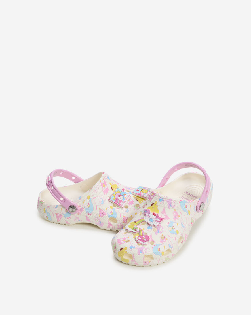 Shop Crocs Grade School Hello Kitty Classic Clog 212685-90HJ pink