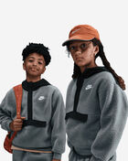 Nike Big Kids' NSW Club Fleece Loose 1/4-Zip Hoodie HV0383-084 Black 3