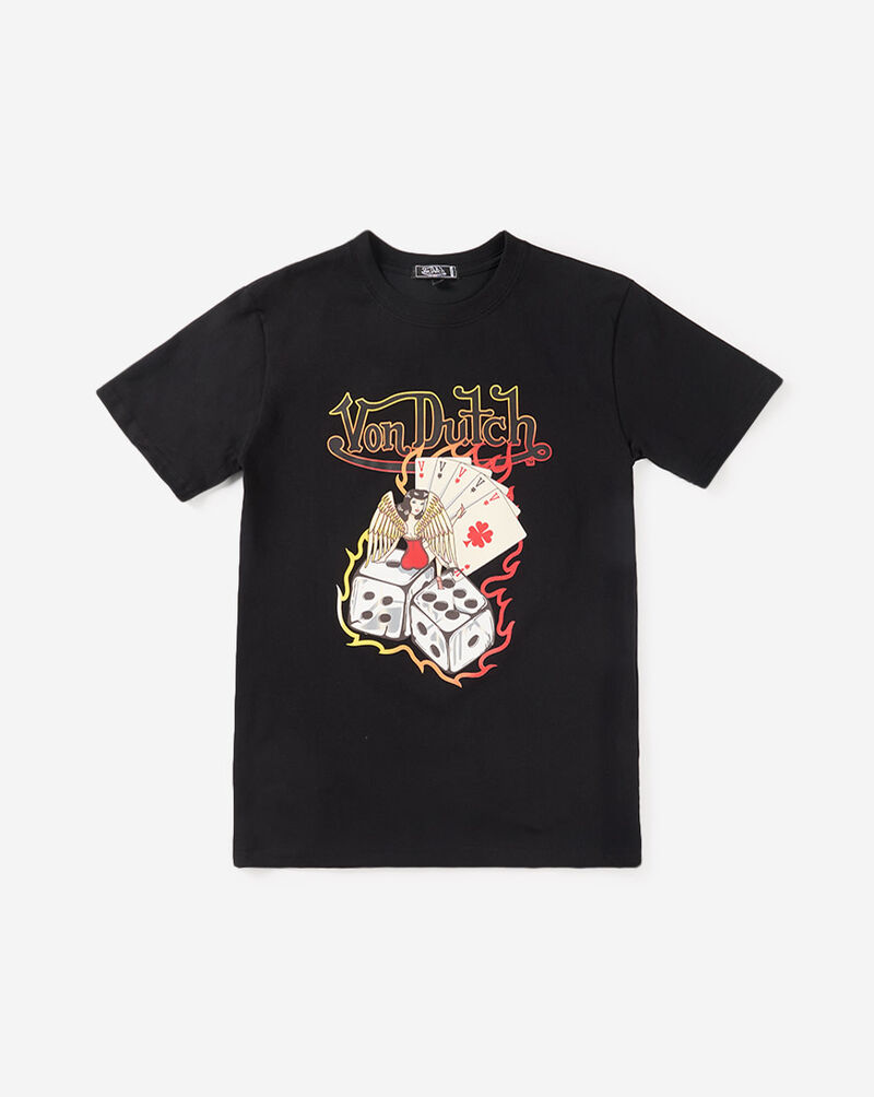 Von Dutch Kids' Lucky Fire Graphic Tee VND9E0211 Black 1