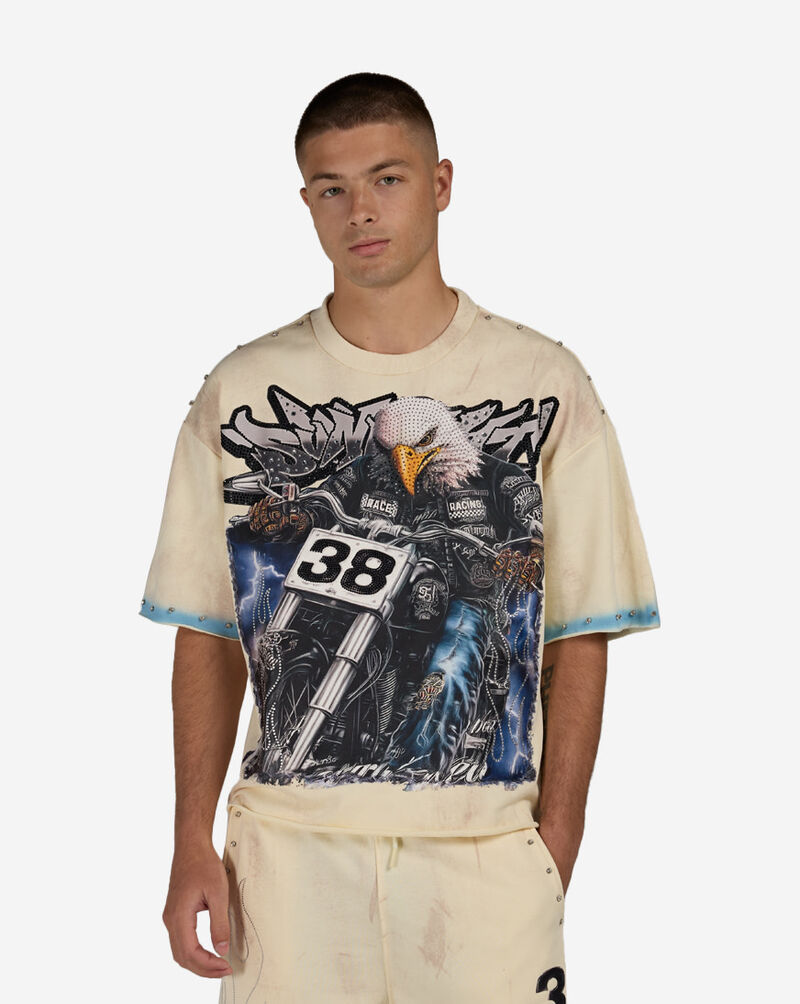 BKYS Apparel Sunlight Terry Cropped Shirt T1540-OFF cream 1