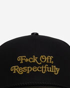 Field Grade Respectfully Twill Nappa Leather Trucker Hat 1005092 Black 2