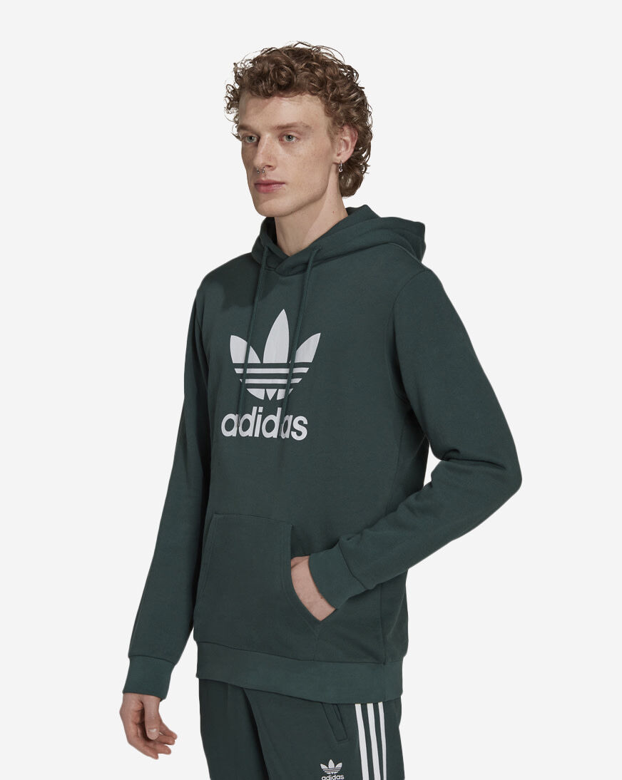 Trefoil hoodie green clearance