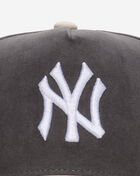 Mitchell  Ness New York Yankees Pro Pinch Suede Two Tone Snapback Hat HP16808-NYYGREY Grey 2