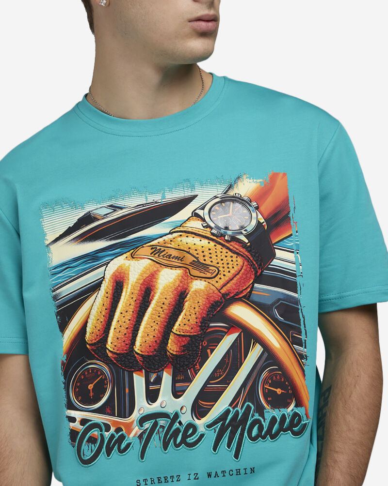 STREETZ IS WATCHIN One The Move Tee SIW9001-TURQ Blue 3