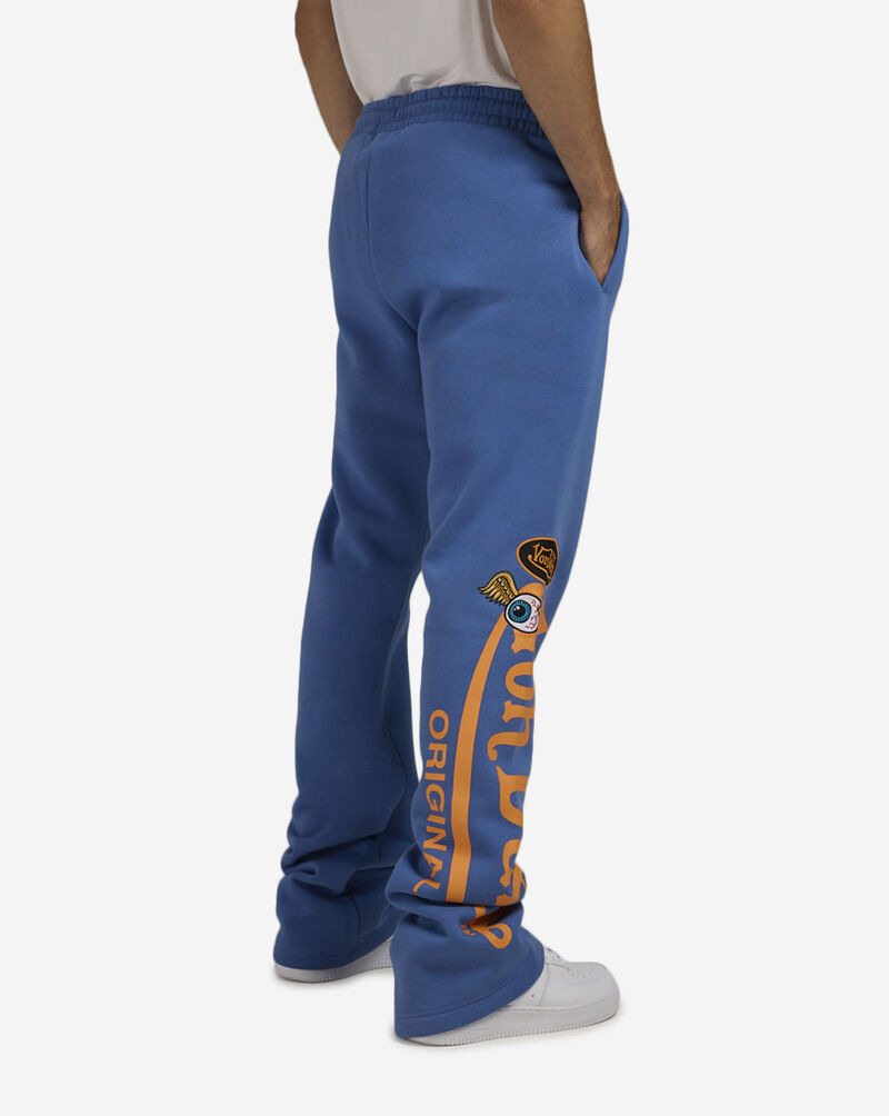 Von Dutch Embroidery Fleece Pants 4VND3A7059-BLU Blue 2