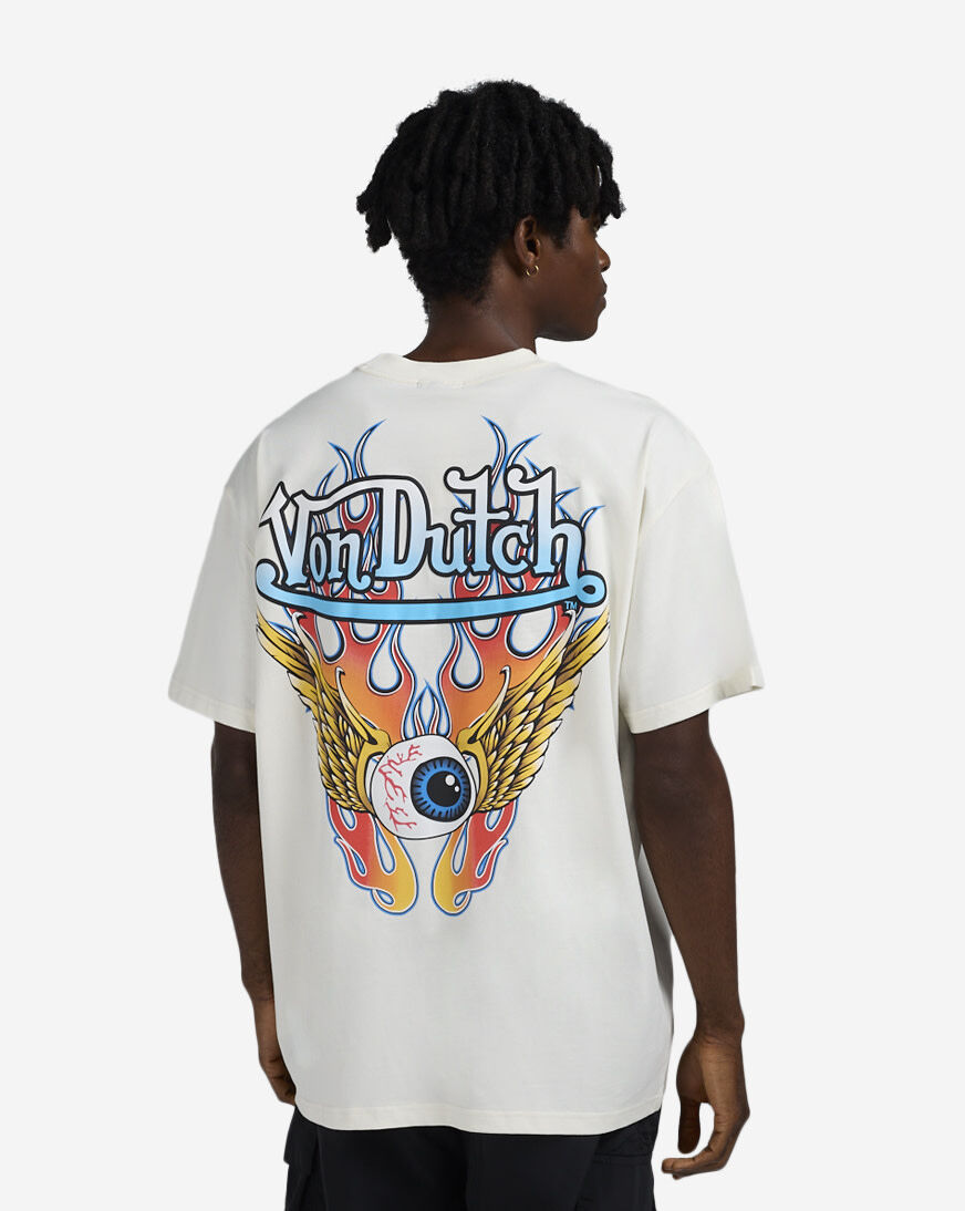 Shop Von Dutch Flames Tee 4VND9C4278-CRM cream | SNIPES USA