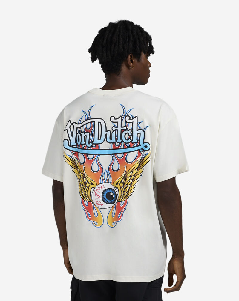 Von Dutch Flames Tee 4VND9C4278-CRM cream 2