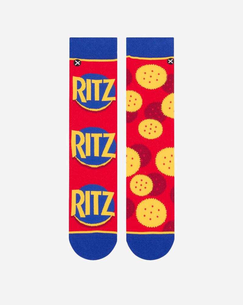 Odd Sox Ritz Crackers Split Crew Straight Socks 38136MONCD Multi 3