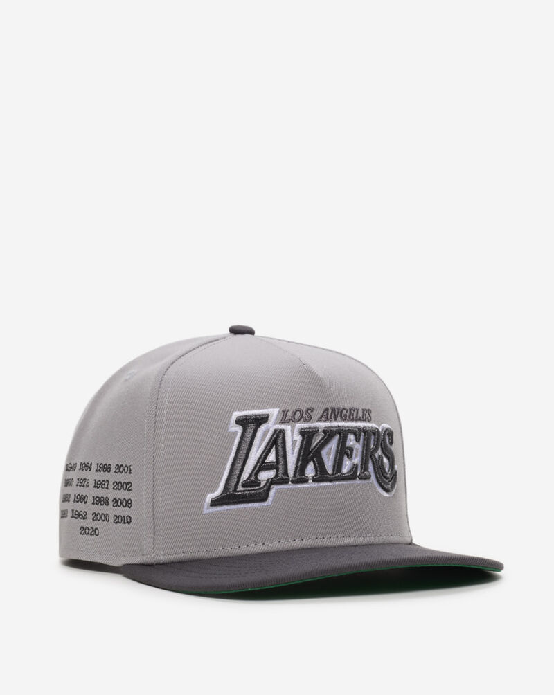 New Era 9Fifty Los Angeles Lakers Snapback Hat 70925045 Grey 1
