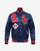 PRO STANDARD St. Louis Cardinals Retro Mash Up Rib Satin Jacket  LSC633504-MRM Blue 1