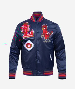 St. Louis Cardinals Retro Mash Up Rib Satin Jacket 