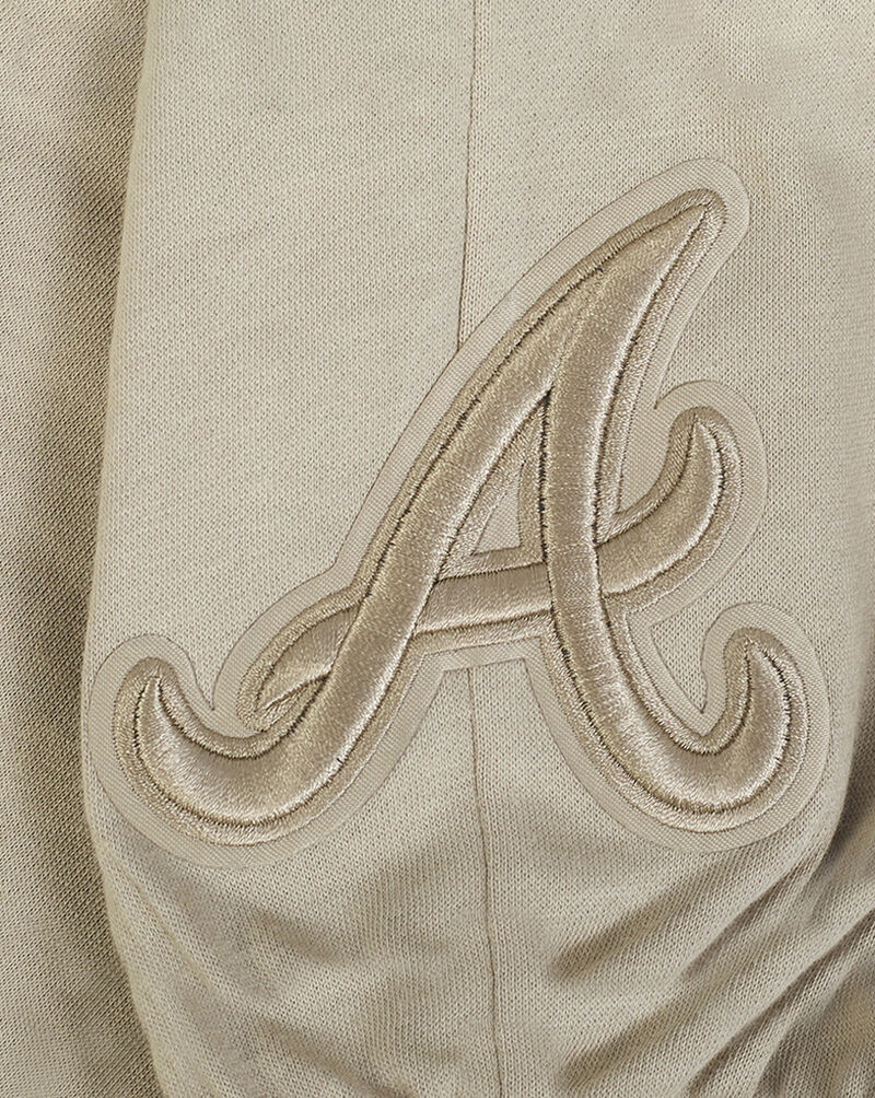 PRO STANDARD Big Boys' Atlanta Braves Neutral Fleece Sweatpant LABB4315038-TAU Beige 2