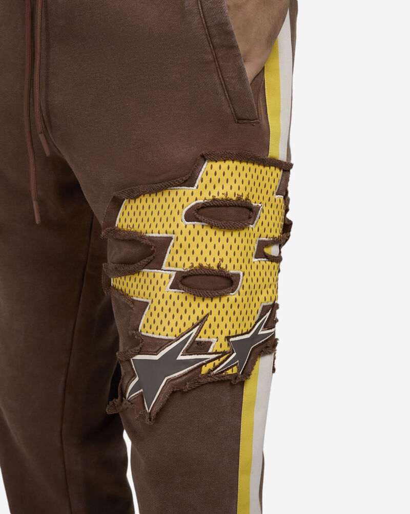 Smoke Rise Division Fleece Pants FP25355SNZ-MUS Brown 3
