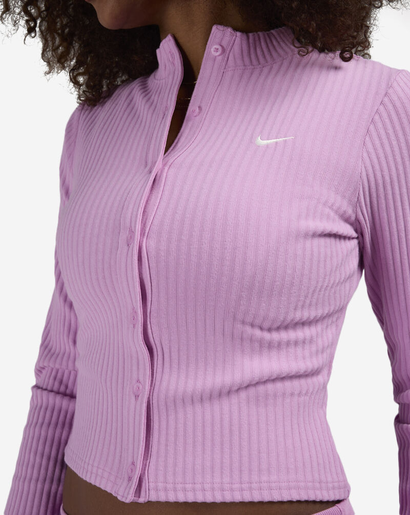 Nike NSW Chill Knit Slim Wide-Ribbed Cardigan IF0234-503 Pink 3