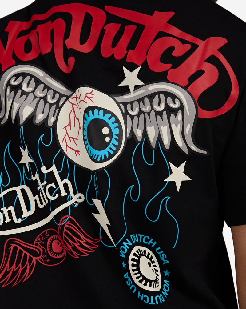 Von Dutch Flying Eye Logo Tee VND9E0373SN-BLK Black 3