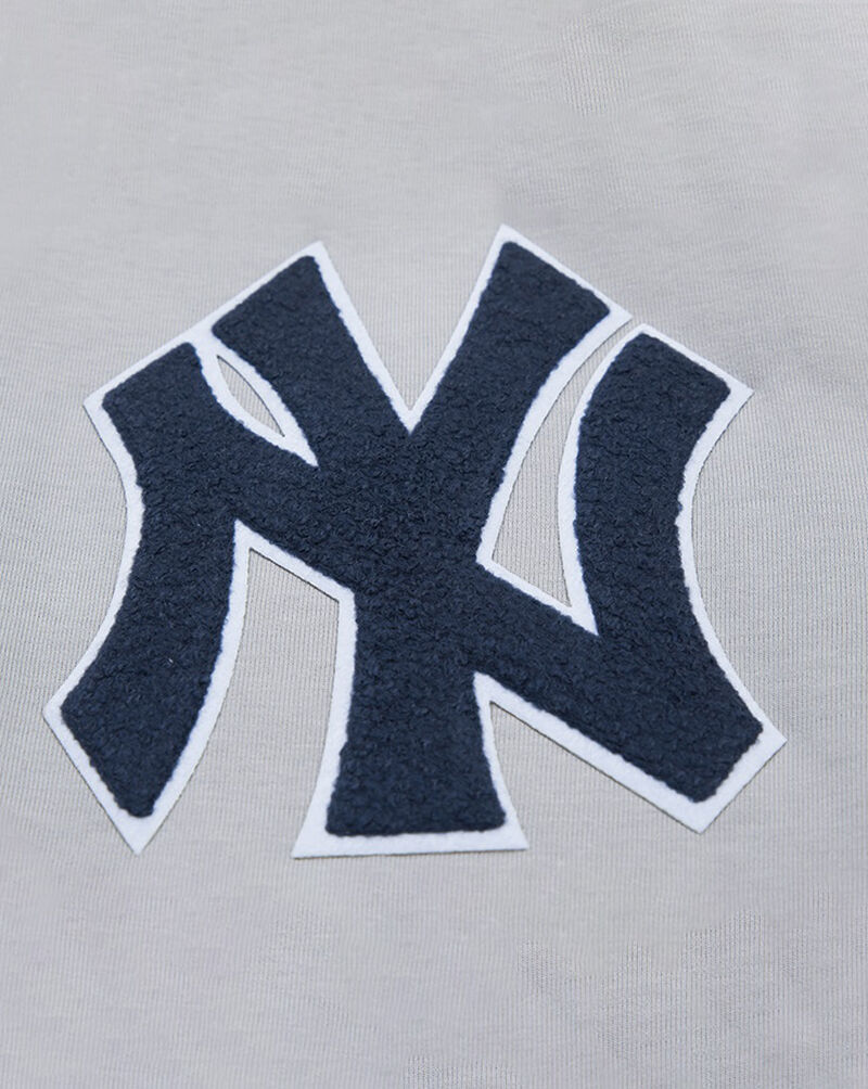 PRO STANDARD New York Yankees Classic Chenille Double Knit Full-Zip Pull Over Hoodie  LNY531890-GRY Grey 2