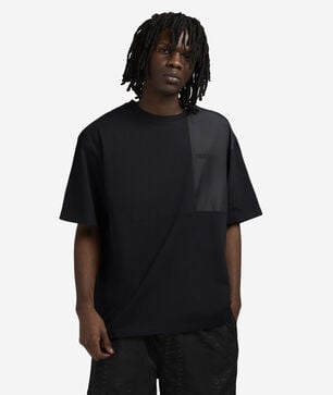 Oversized Contrast Fabric Tee