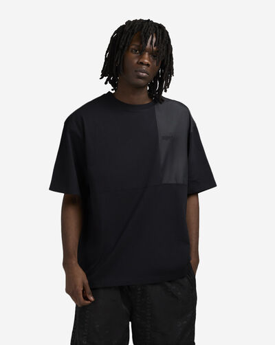 Oversized Contrast Fabric Tee