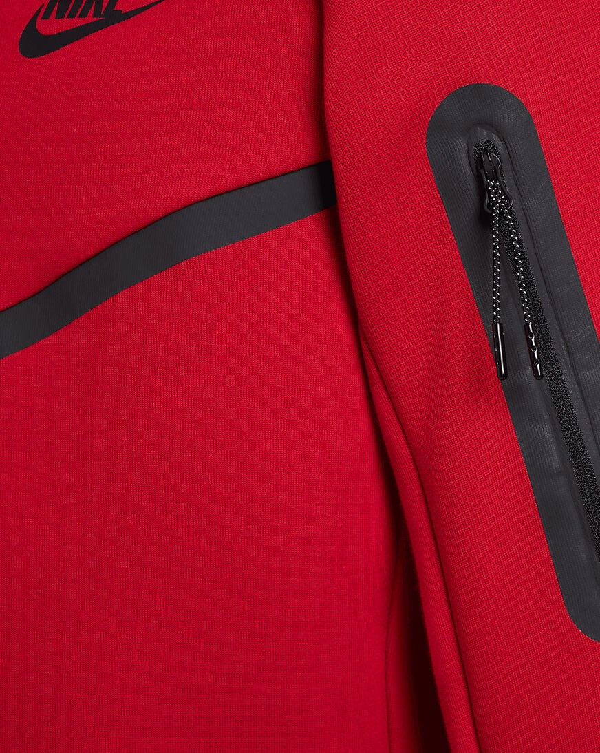 nike tech fleece junior red