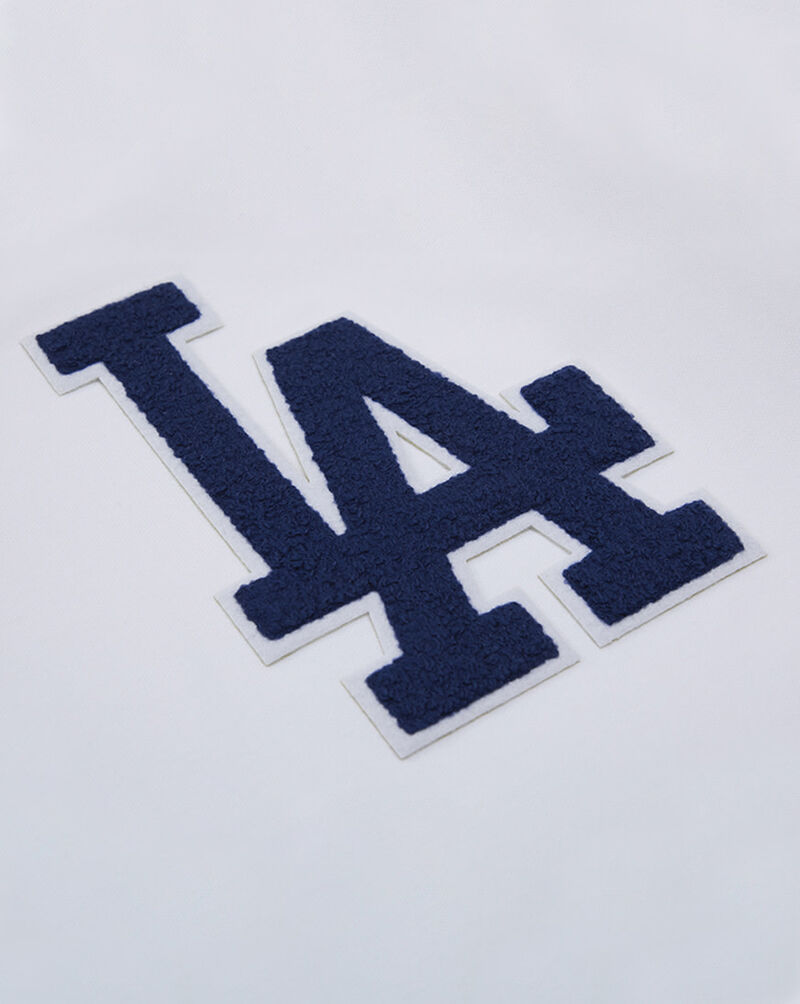 PRO STANDARD Los Angeles Dodgers Classic Chenille Double Knit Pull Over Hoodie LLD531601-WHT White 2