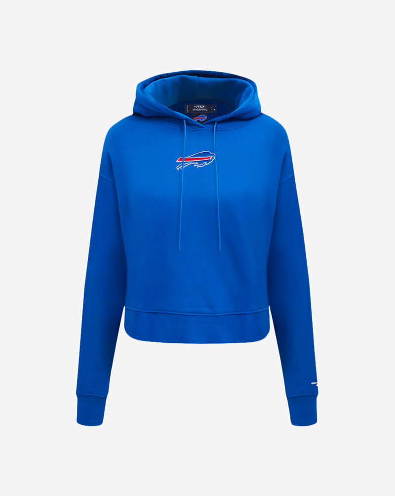 PRO STANDARD Buffalo Bills Wingspan Fleece Cropped Pull Over Hoodie FBBC410466-RYB Blue 1