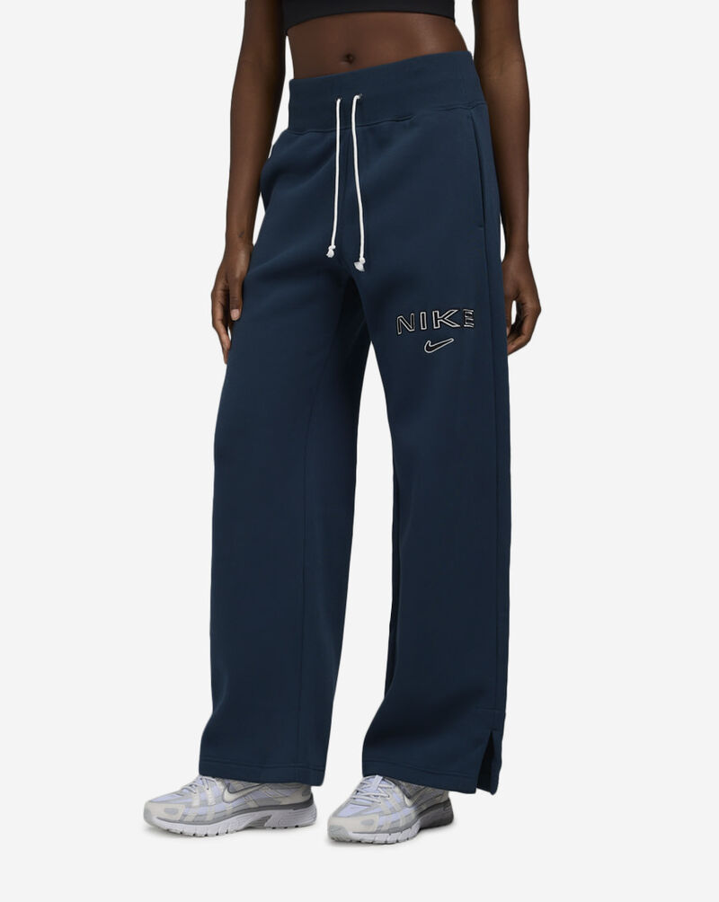 Nike NSW Phoenix Fleece High-Waisted Wide-Leg Logo Pants FV7684-478 Blue 1