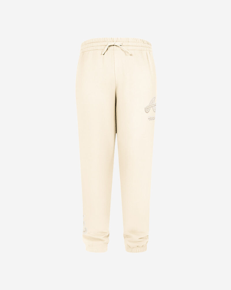 PRO STANDARD Big Boys' Atlanta Braves Neutral Fleece Sweatpant LABB4315038-EGG cream 1