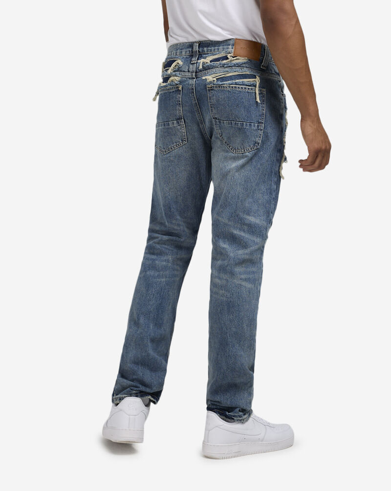 Decibel Heavy Rips and Repair Jeans DECWB453-MED Blue 2