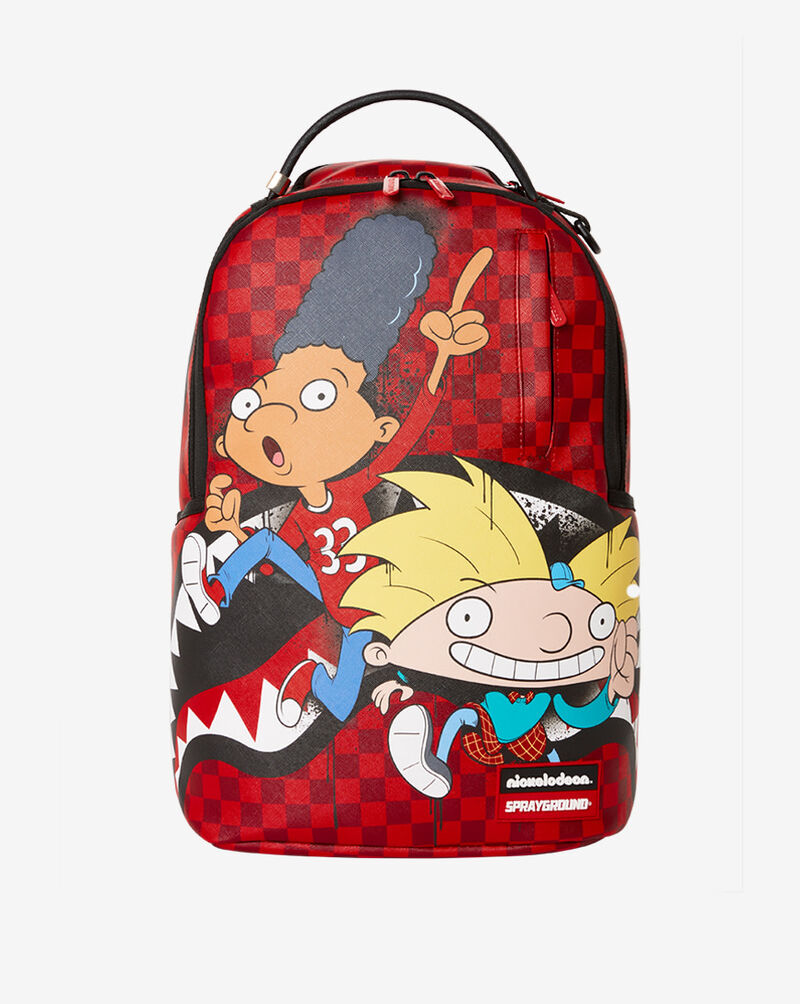 Sprayground Hey Arnold On The Run Shark Backpack 910B4208NSZ Red 1