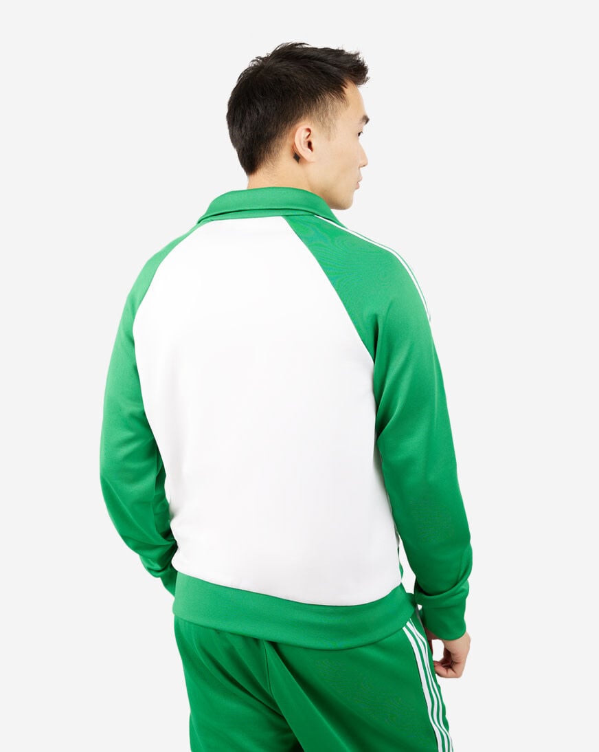 Adidas superstar discount jacket green