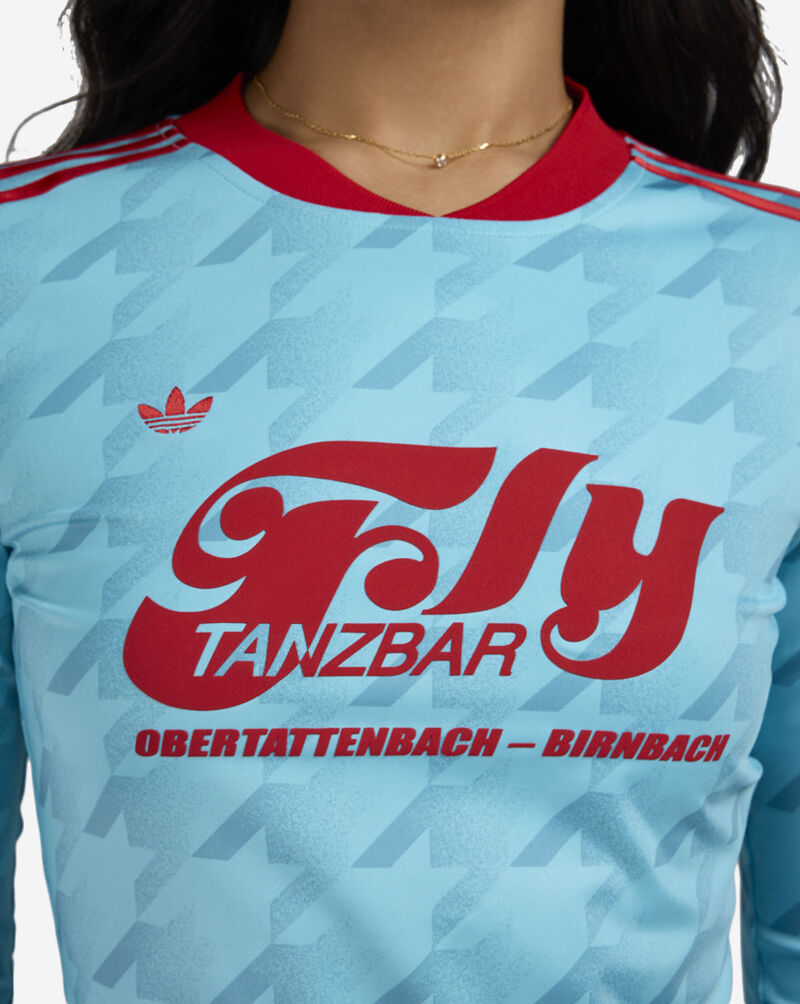 adidas Graphic Football AOP Bodycon Long Sleeve Jersey JW0271-BLUE-GLOW Blue 3