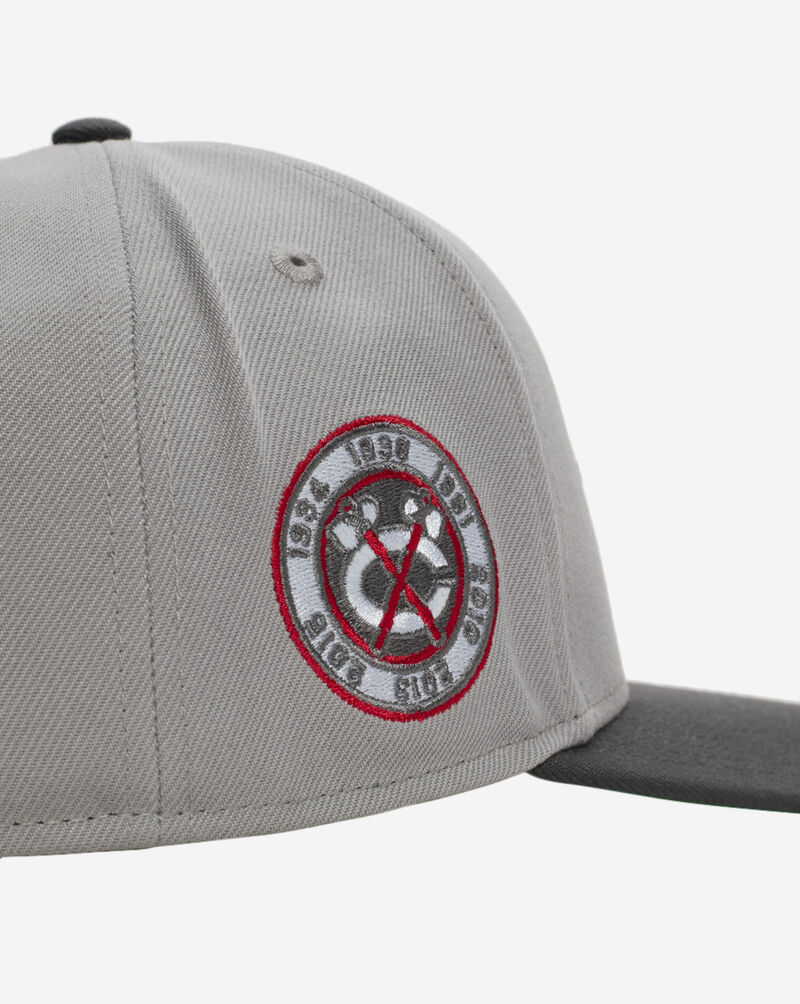 New Era 9Fifty Chicago Black Hawks A-Frame Snapback Hat 70931912 Grey 2