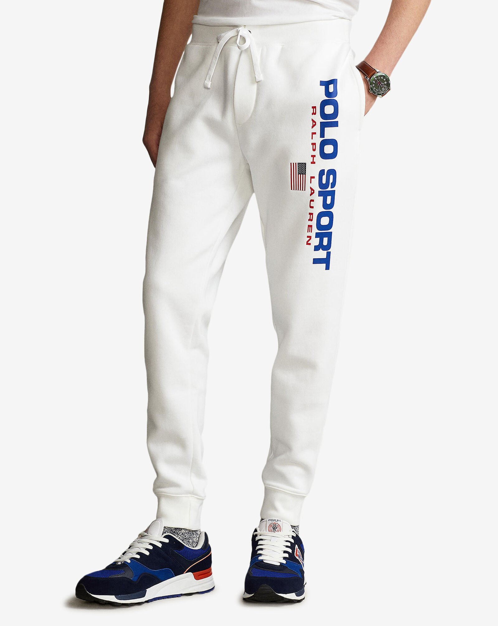 Shop Polo Ralph Lauren Polo Sport Joggers 710835768002-WHT white