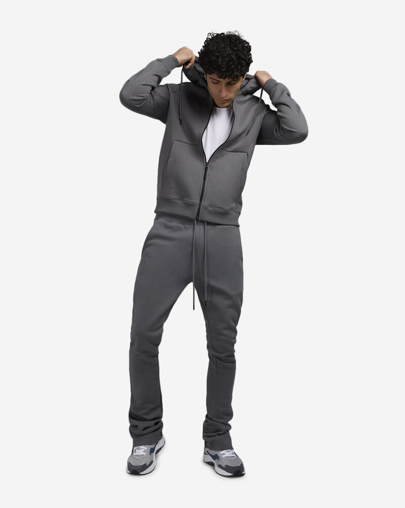 Jordan Craig Basic Full Zip Hoodie 8870H-GRY Grey 4
