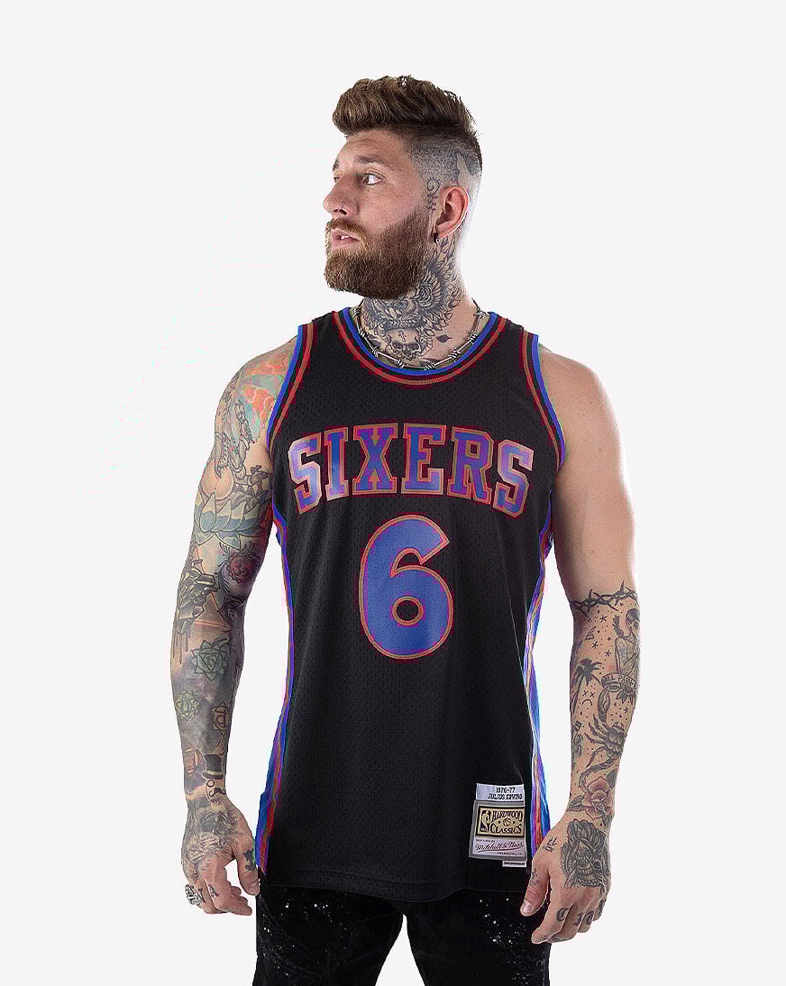 Shop Mitchell Ness Philadelphia 76ers Julius Erving 1976 1977