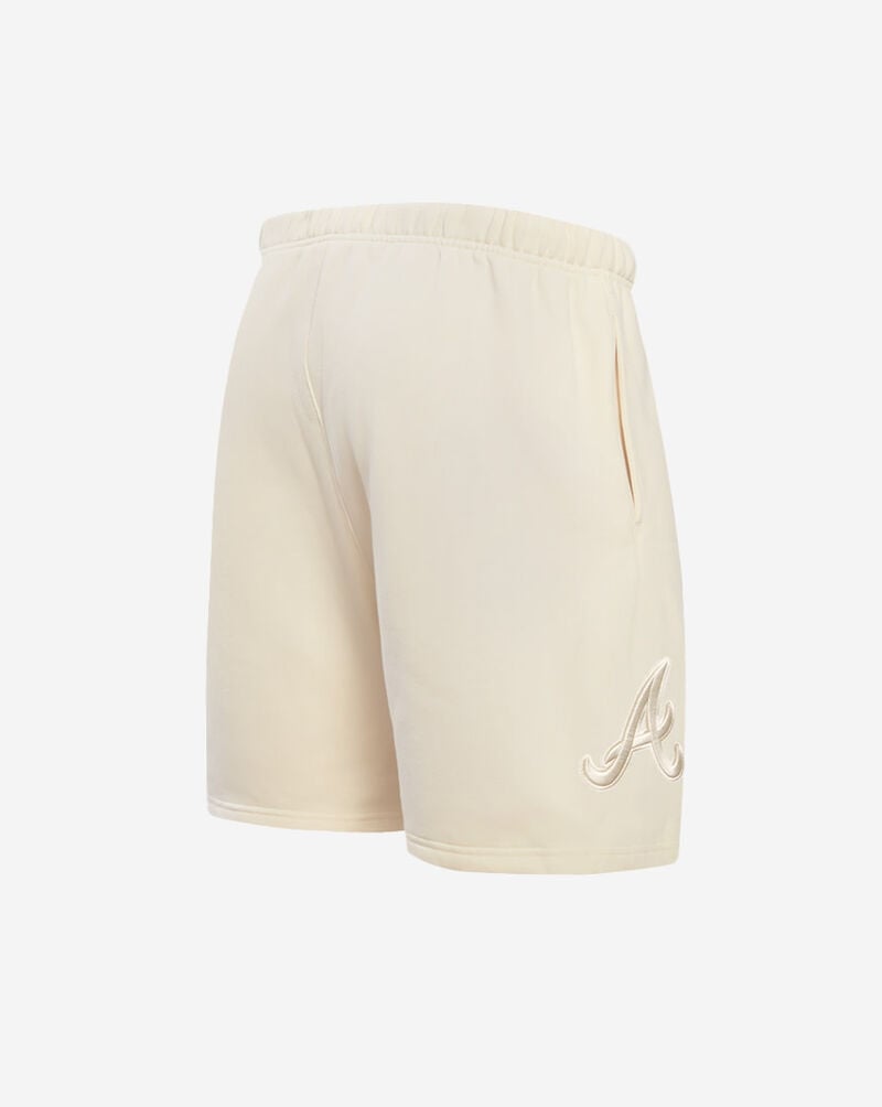 PRO STANDARD Atlanta Braves Neutral Fleece Short  LAB336996-EGG cream 3