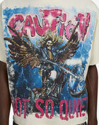 Caution Not So Quiet Terry Cropped Tee