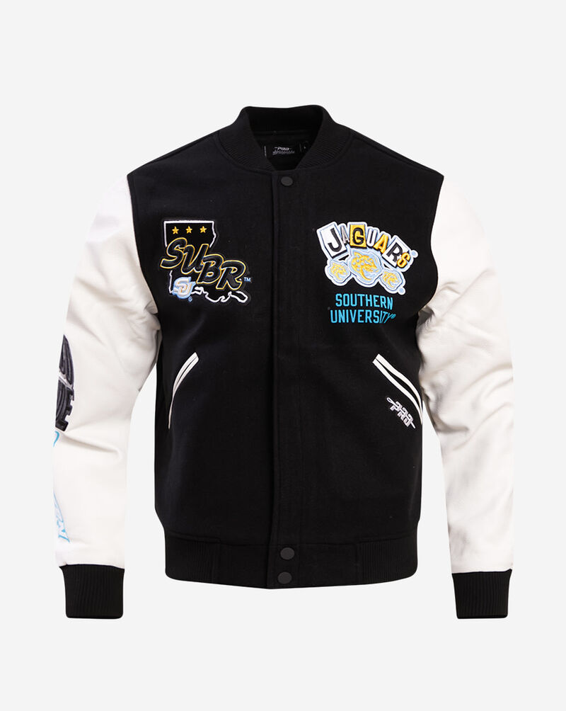 PRO STANDARD Southern University Homecoming Varsity Jacket CSU671545-BLW Black 1