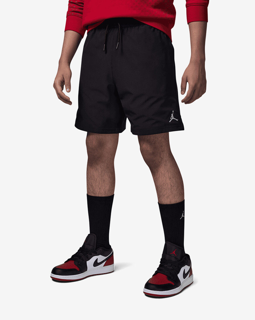 Shop Jordan Big Kids' Jumpman Woven Play Shorts 95D817-023 black