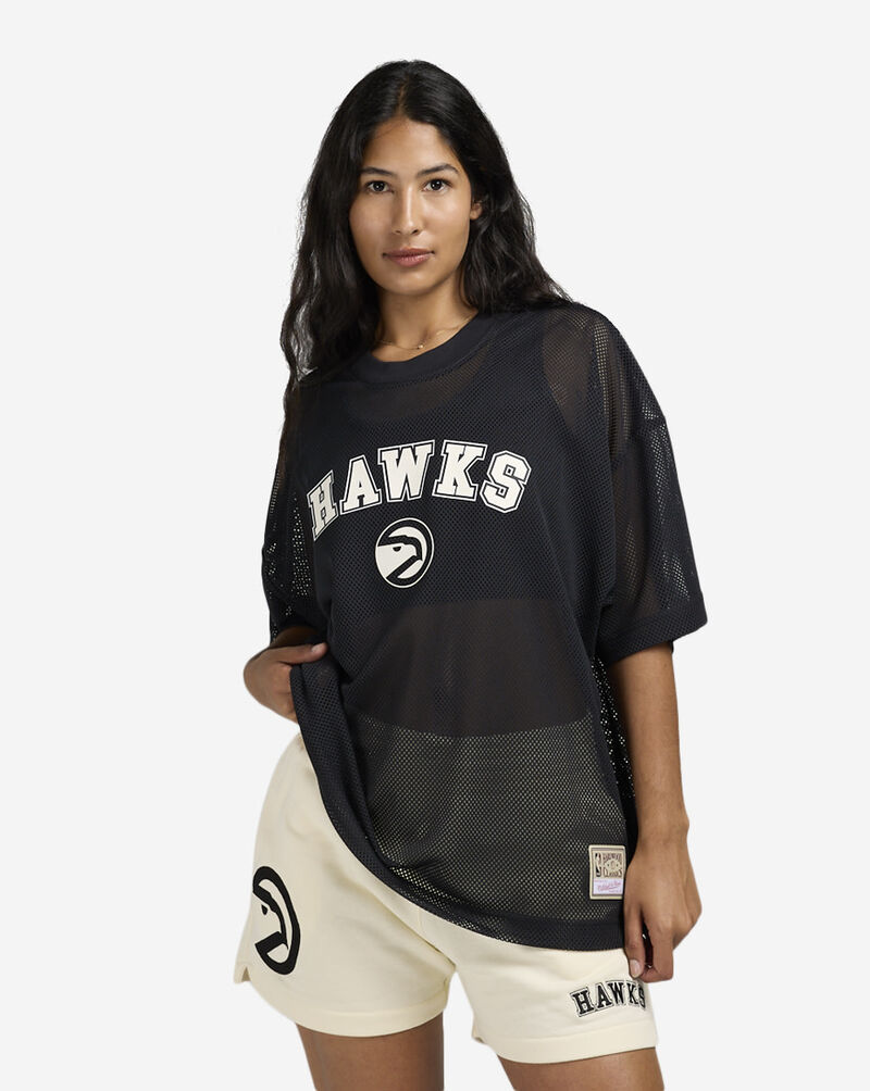 Mitchell  Ness Atlanta Hawks Mesh Jersey TP8486-AHABLCK Black 1