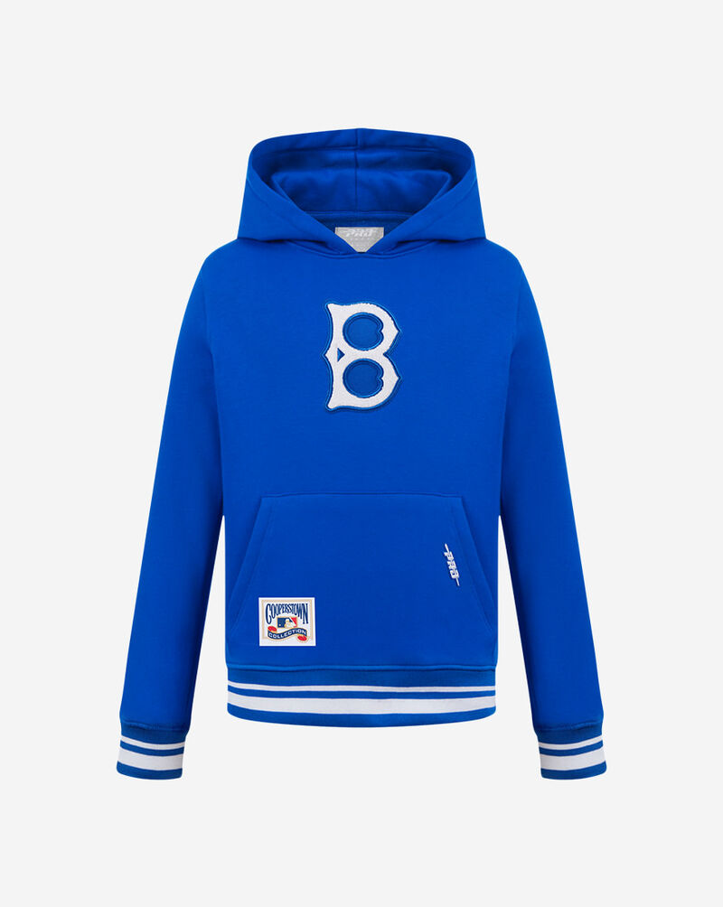 PRO STANDARD Big Boys' Brooklyn Dodgers Retro Classic Rib Fleece Pullover Hoodie LBDB5314485-RYB Blue 1