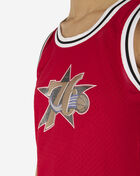 Mitchell  Ness Philadelphia 76ers NBA Glitter Swingman Jersey TFSM6844-P76YYPPPRED1 Red 4