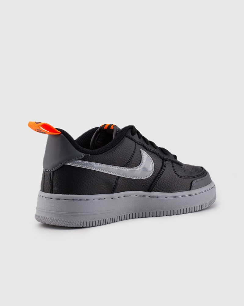 Nike air force 1 black grey orange Clearance
