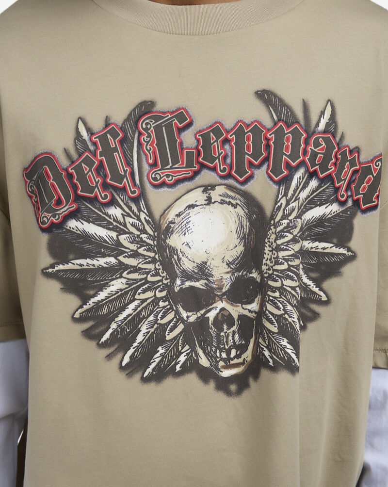 Freeze Max Def Leppard Euphoria Tour Tee D110027-TAW Beige 3