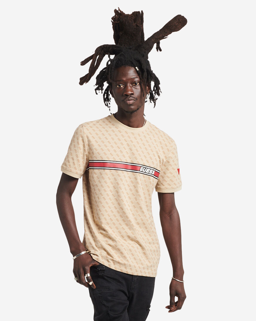Guess t deals shirt mens striped