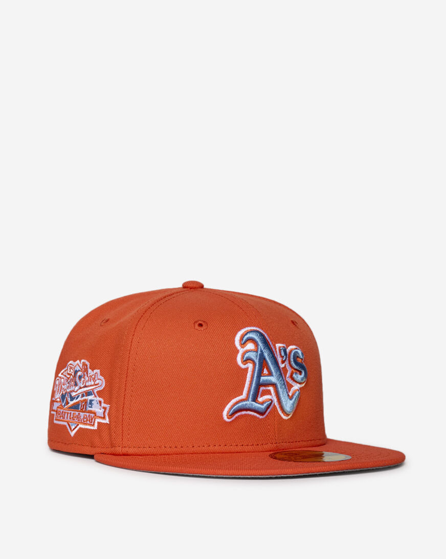 Shop New Era 59Fifty Oakland Athletics Fitted Hat 71011956 orange