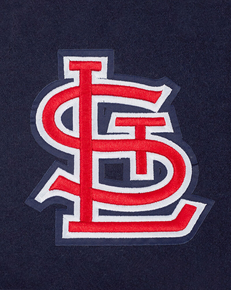PRO STANDARD St. Louis Cardinals Classic Wool Varsity Jacket LSCH37710-MNW Blue 2