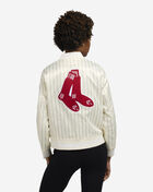 PRO STANDARD Detroit Tigers Pinstripe Retro Satin Jacket LBRU314469-ELY cream 2